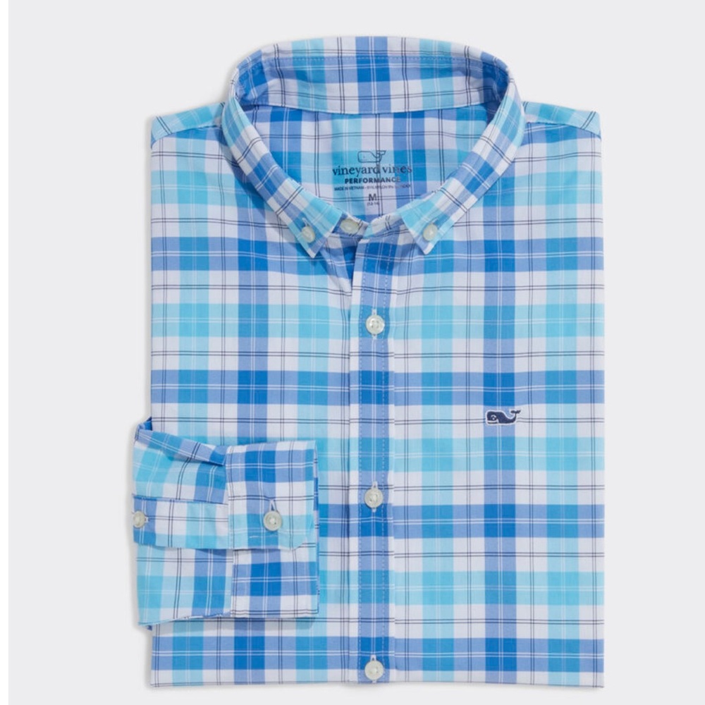Vineyard Vines Boys xl performance button down shirt